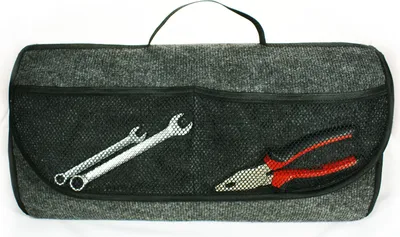 Ferocity Kofferraumtasche, 50 x 17 x 26 cm, Auto-Organizer, 100 % Polypropylen, mit Klettverschluss, Netztaschen, Tragegriff [014]