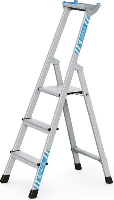 Produktbild von Zarges genietete Stehleiter, eloxiert XLstep S 4 Stufen