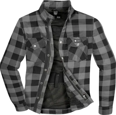 Image de Merlin Axe chemise moto, noir/gris, M