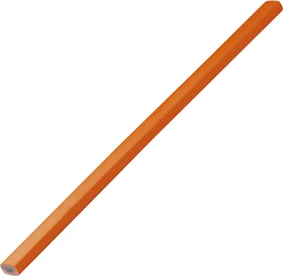 Produktbild von 10 Zimmermannsbleistifte / Länge: 25cm / Farbe: lackiert orange