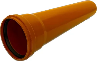 Produktbild von KG-Rohr DN 110 x 1000mm 110x3,2/1000 PVC SN8 Abflussrohr Abwasserrohr Kanalrohr multilayer mit Steckmuffe und Gummidichtring | Abwasser Installation