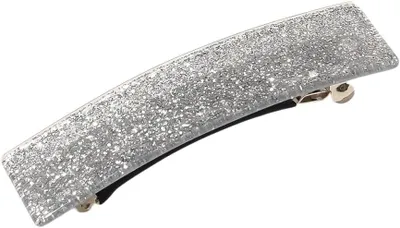 Produktbild von Französische Acetat-Haarspangen, 9 cm, automatische Haarnadeln und Haarclips im Vintage-Stil, Entenschnabel-Haarschmuck für Frauen mit feinem Haar, 5 Stück