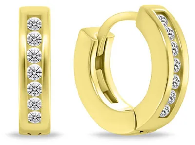Produktbild von Elegante vergoldete Ringe mit Zirkonen EA775Y
