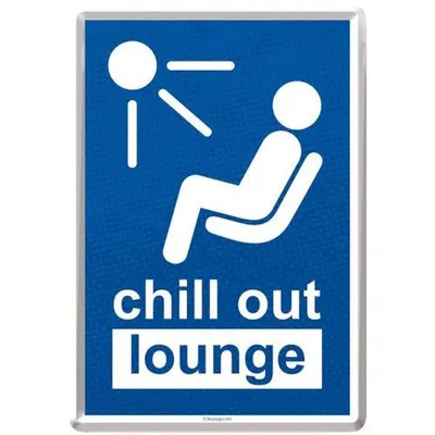 Obrázok produktu pre Nostalgic-Art - Plechová pohľadnica - Pozor - Chill Out Lounge