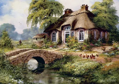 Produktbild von Art Puzzle Grünes Dorf - 500 Teile