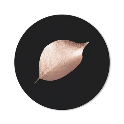 Produktbild von MuchoWow® Mauspad Mousepad Gold - Rosa - Blatt 30x30 cm - Mousepads - Maus Mat - Pad - Mausunterlage - Tischunterlage - Schreibtischmatten