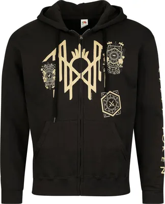 Produktbild von Sleep Token Kapuzenjacke Herren Patch Zip Hoodie schwarz L