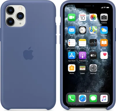 Image de Apple Silicone Backcover pour l'Apple iPhone 11 Pro - Linen Blue