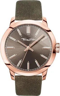 Produktbild von THOMAS SABO Herren Uhr Armbanduhr Rebel at Heart WA0314-266-205-46 MM Leder