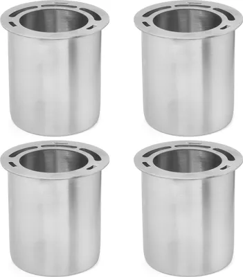 Produktbild von Moritz 4x Edelstahl Dose für Ethanol 300 ml + Sparplatte Bioethanol Brenngel Dose Tischkamin Tischfeuer Kamin