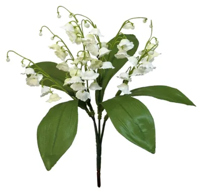 Produktbild von Künstlicher Maiglöckchenbusch ca. 20cm. creme-Weiß