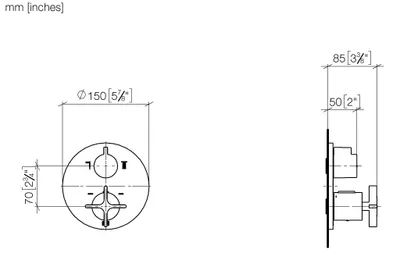 Produktbild von Dornbracht VAIA UP-Thermostat mit Zweiwege-Mengenregulierung, 36426809-42
