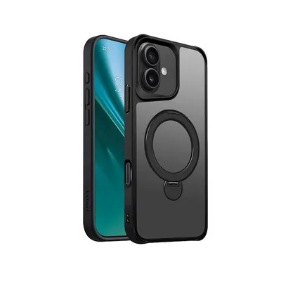 Zdjęcie produktu dla Etui Etteri Matt Mag Ring Case do iPhone 17 Pro, czarne
