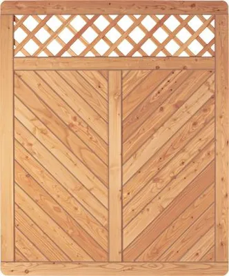Produktbild von T&J SKAGEN RANK Sichtschutzzaun Lärche 1500 x 1800 mm