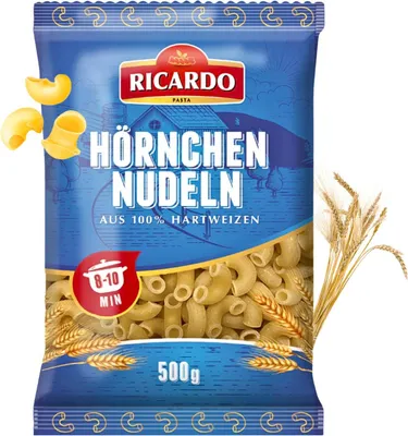 Produktbild von RICARDO Pasta Hörnchennudeln Coquilles 500g Teigwaren Italienische Nudeln