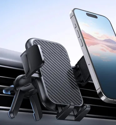 Produktbild von Handyhalterung für die Lüftung im Auto, Hakenclip und Stützfüße: 360° drehbare Handyhalterung für die Lüftung im Auto, für iPhone 15/14/13 Pro Max