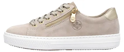Produktbild von Rieker Damen Sneaker Leder MemoSoft Reißverschluss L59L1, Größe:38 EU, Farbe:Beige
