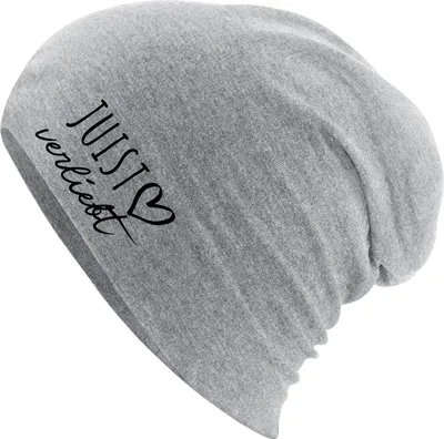 Produktbild von Huuraa Beanie Juist verliebt Heather Grey One Size Baumwolle und Elasthan Mütze Geschenkidee