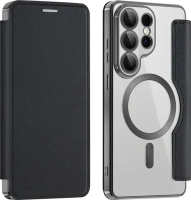 Immagine prodotto di Custodia MagSafe per Samsung Galaxy S26 Ultra 5G in Pelle finta con protezione RFID, nera