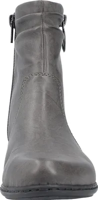 Produktbild von Rieker Damen Stiefelette Reißverschluss Blockabsatz Boot Y0741, Größe:40 EU, Farbe:Grau