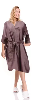 Immagine prodotto di Accappatoio da uomo - Accappatoio per parrucchieri - Indumento da spa - Kimono confortevole - Design alla moda - Adatto per saloni