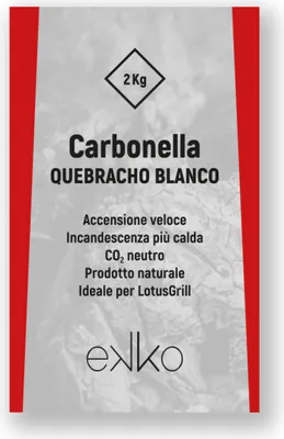 Immagine prodotto di lotusgrill - Carbonella di Quebracho Blanco da 2Kg