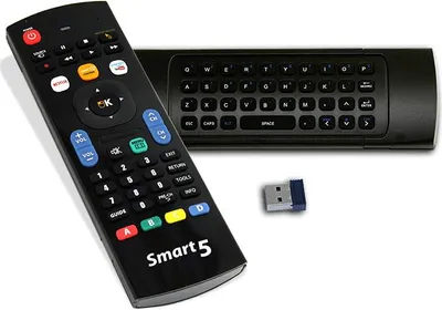 Obrázok produktu pre G.B.S. Elettronica Smart 5 Univerzálny bezdrôtový RF diaľkový ovládač pre TV s Air Mouse QWERTY