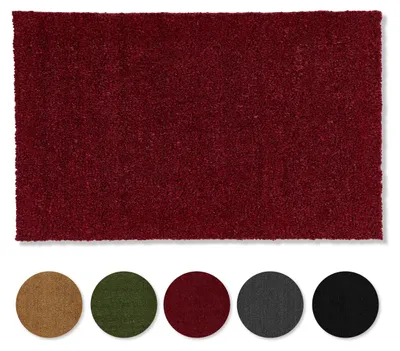 Produktbild von Rutschfeste Kokosmatte - 60 x 100 cm - Rot - Nachhaltige Naturfaser für überdachte Außenbereiche