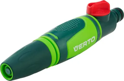 Produktbild von VERTO Reinigungsspritze - Einstellung der Wasserstrahlintensität - Grün Gartenschlauchspritze mit Stoppfunktion - für die Garten Bewässerung
