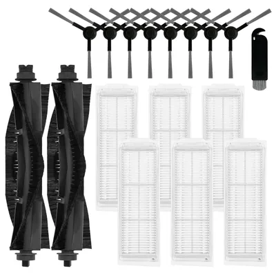 Ersatzteile für WYZE WVCR200S: 2 Hauptbürsten, 6 Filter, 8 Seitenbürsten