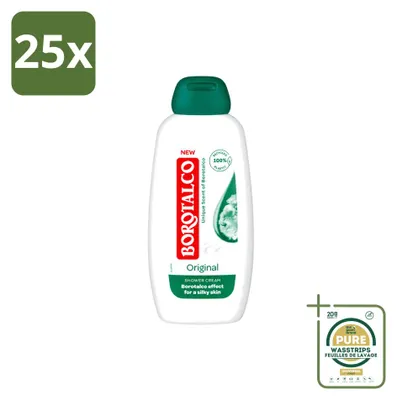 Image de 25 flacons de gel douche Borotalco Original, 250 ml, lot économique - 25 pièces