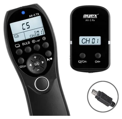 Produktbild von Funk Timer Fernauslöser AX-5 DC2 zB Nikon Z7 Z6 D7500 D7100 D750 D610 D90 D5600 D3300