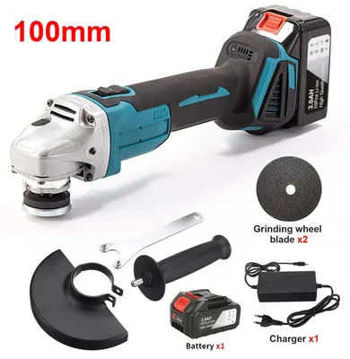 Produktbild von 18V Winkelschleifer - Akku Winkelschleifer bürstenlos - 110 mm Scheibe - 1x Akku enthalten - 10.000 U/min - 4 Drehzahlstufen - 800 W
