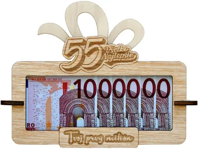 Obrázok produktu pre Tabuľka na peniaze Tvoj prvý milión k 55