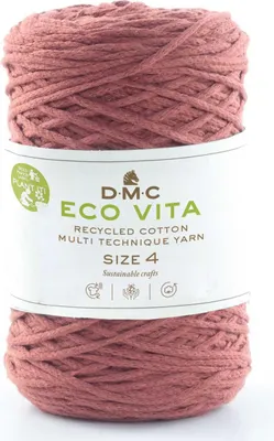 Image de DMC Eco Vita-4 - fil de coton recyclé épais composé de 80 % de coton et de 20 % de polyester (Color 105)