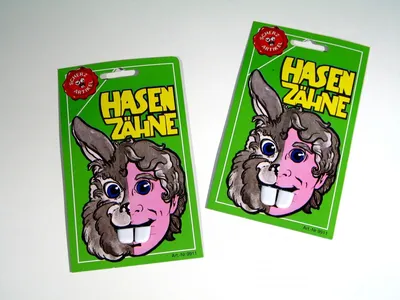 Produktbild von Hasenzähne weiß Kostüm-Zubehör