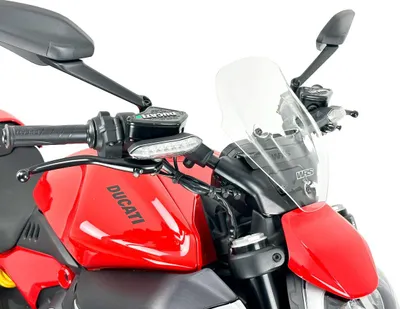 Obrázok produktu pre WRS, čelné sklo, model SPORT, pre motocykel DIAVEL V4, priehľadné