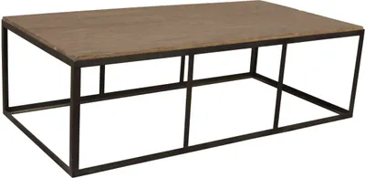 Produktbild von MiaMöbel Couchtisch Patna 134x40x68 cm Modern Massivholz Metall Mango Braun