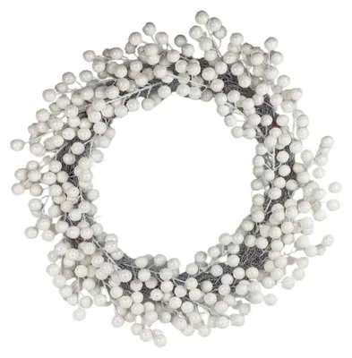 Künstlicher Beeren-Türkranz, 50 cm, Weidenrute, Dekokranz