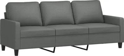 Produktbild von vidaXL 3-Sitzer-Sofa Dunkelgrau 180 cm Stoff