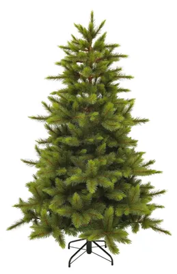 Productafbeelding van Triumph Tree Wyoming Kerstboom - Kunstboom met 993 Dennentakjes van Hard PVC - Kerstversiering voor Binnen - Boom met Inhaakconstructie - H215 x Ø145 cm - Groen
