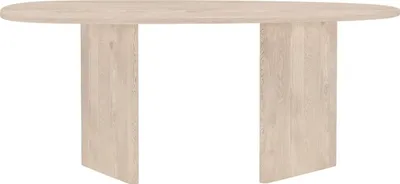 Image de Venture Home Table à manger ovale Grönvik Naturel