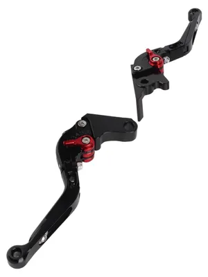 Image de Lot de 2 leviers de frein et d'embrayage pour moto, réglables sur 6 crans, pour un meilleur freinage, en alliage d'aluminium, pliables, compatibles avec la CBR250R de 2010 à 2020