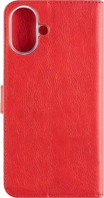 Image de Étui pour téléphone portable iPhone 16 Plus, Fixed Book Case Opus, rouge