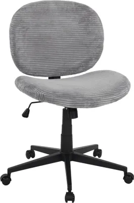 Produktbild von Bürostuhl >Tilo< in grau, Kordstoff - 61x90x61cm (BxHxT)