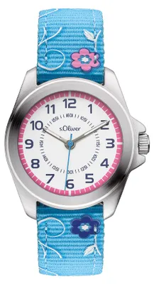 Produktbild von s.Oliver Uhr Kinder-Armbanduhr Kids Mädchen Textil SO-3176-LQ