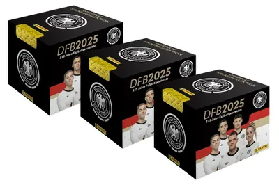Image de DFB 2025 - 125 ans d'histoire du football - Autocollants à collectionner - 3 présentoirs (108 sachets)
