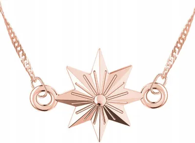 Image de Collier étoile doré en argent 925