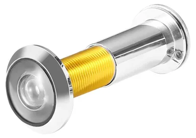 Obrázok produktu pre Širokouhlý kukátko s uhlom záberu 220° určené pre dvere s hrúbkou 14–50 mm, s krytom na ochranu súkromia