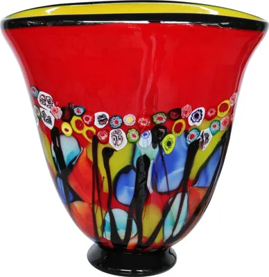 Produktbild von Glasvase Vase Glas im Murano Antik Stil 28cm